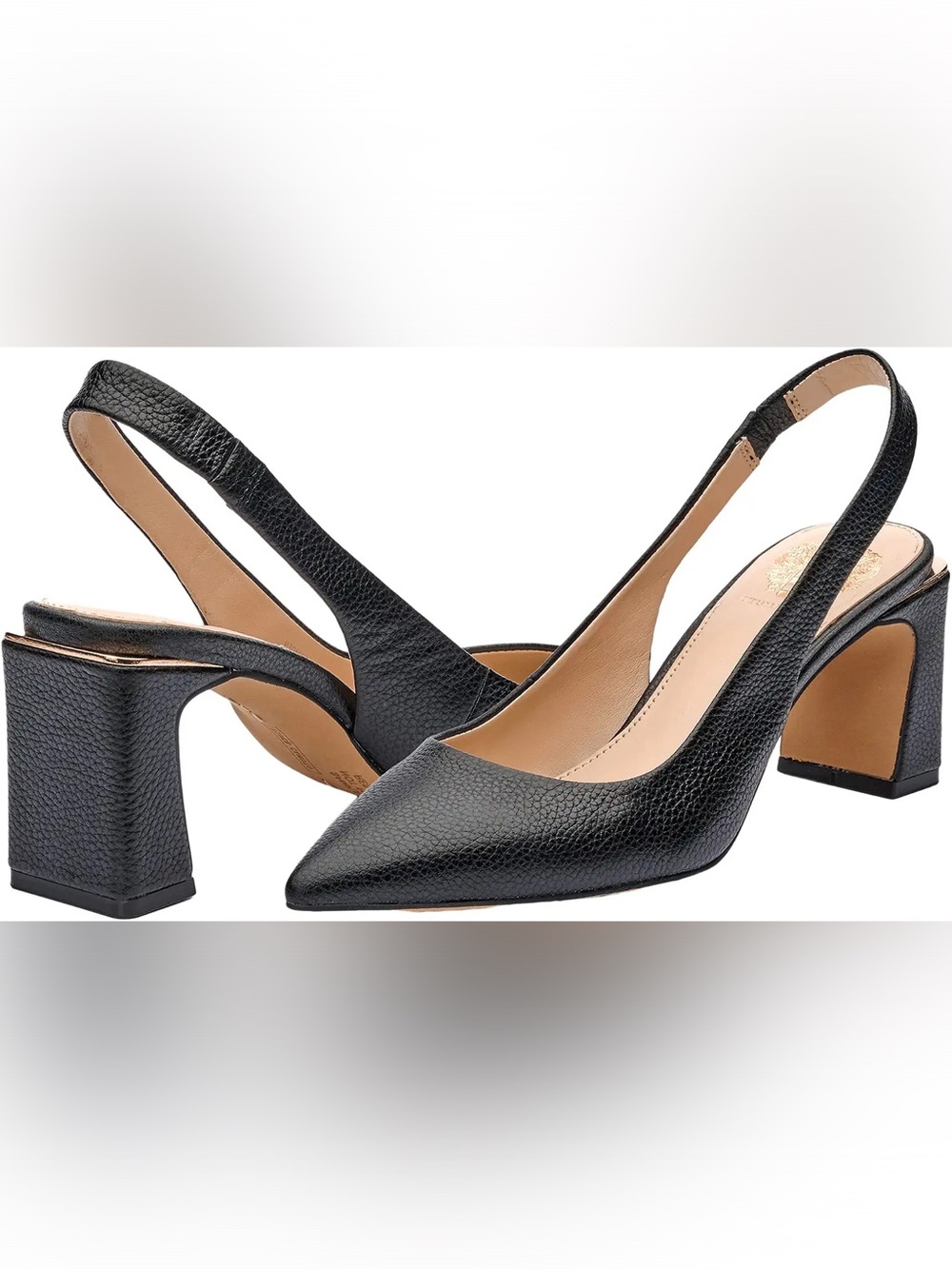 Elegant Black Women's Slingback Heels